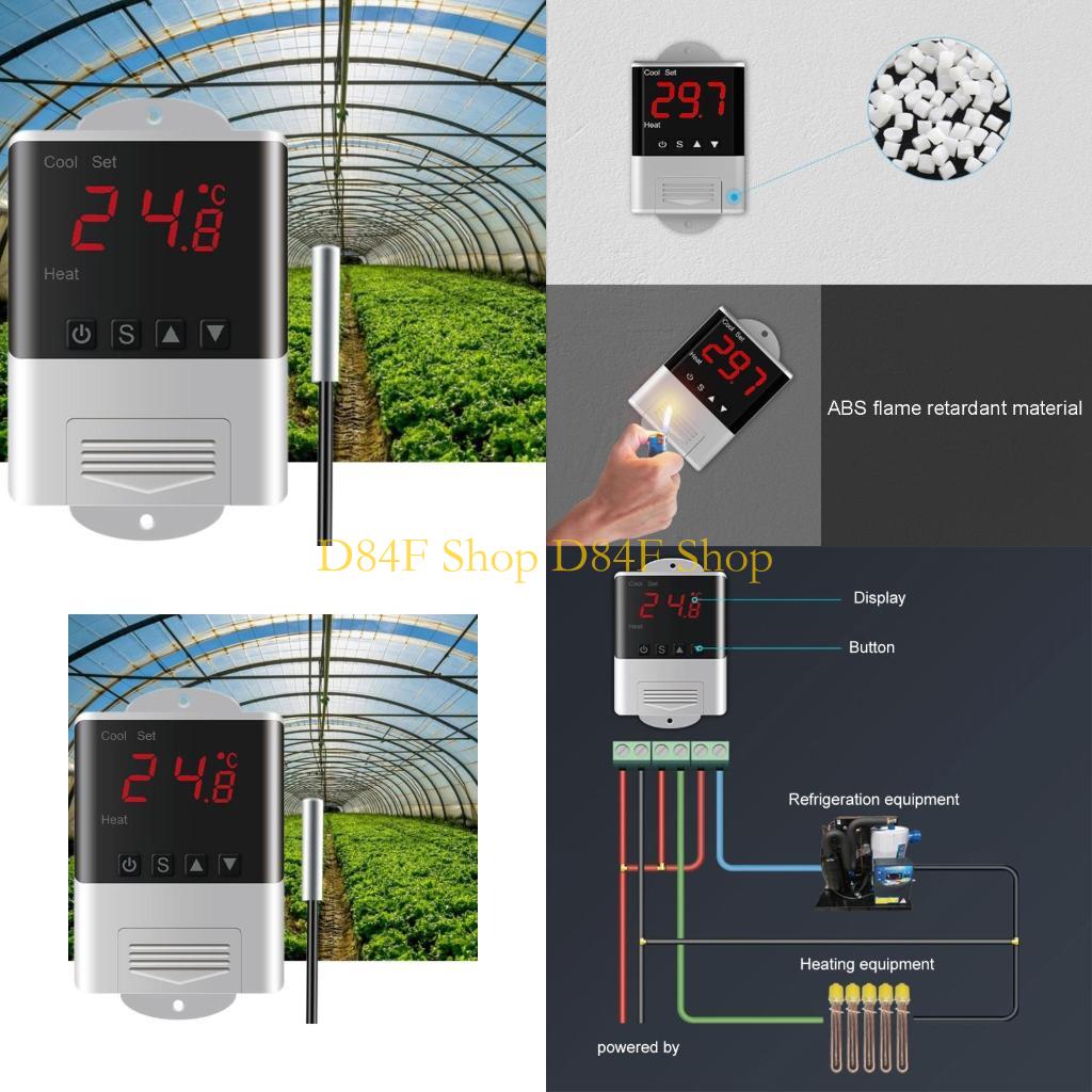 Lab Incubator - D84F Thermostat Humidistat Temp Humidity Controller