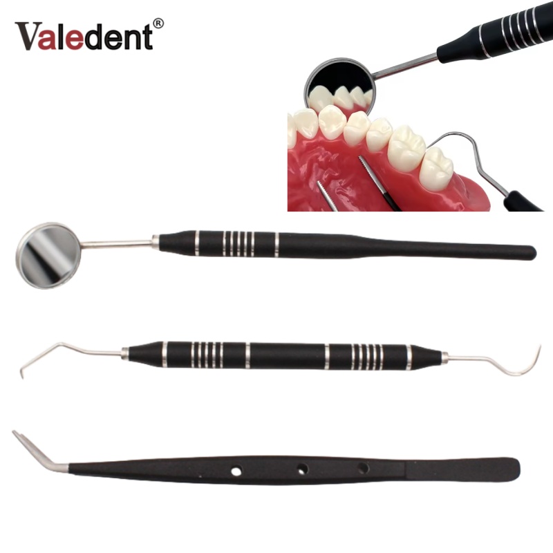 Dental Mirror Probe - 3Pcs/set Dental Mirror kit Mouth Mirror