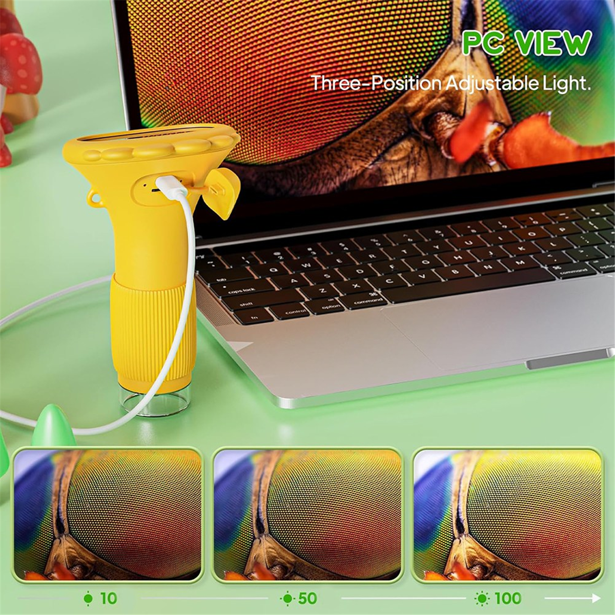 Digital Microscope - A06K Microscope for Kids Pocket Microscope
