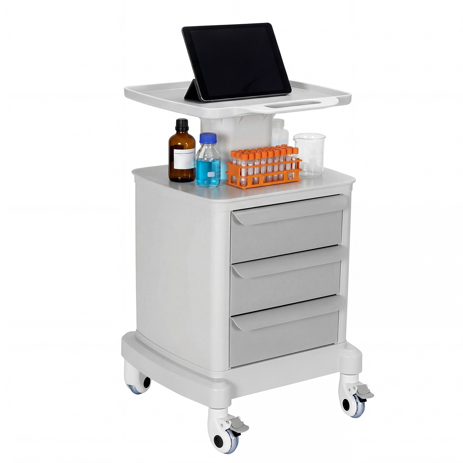 Mobile Trolley Cart with 3 Dra - Medical Lab Officer recensie en prijs