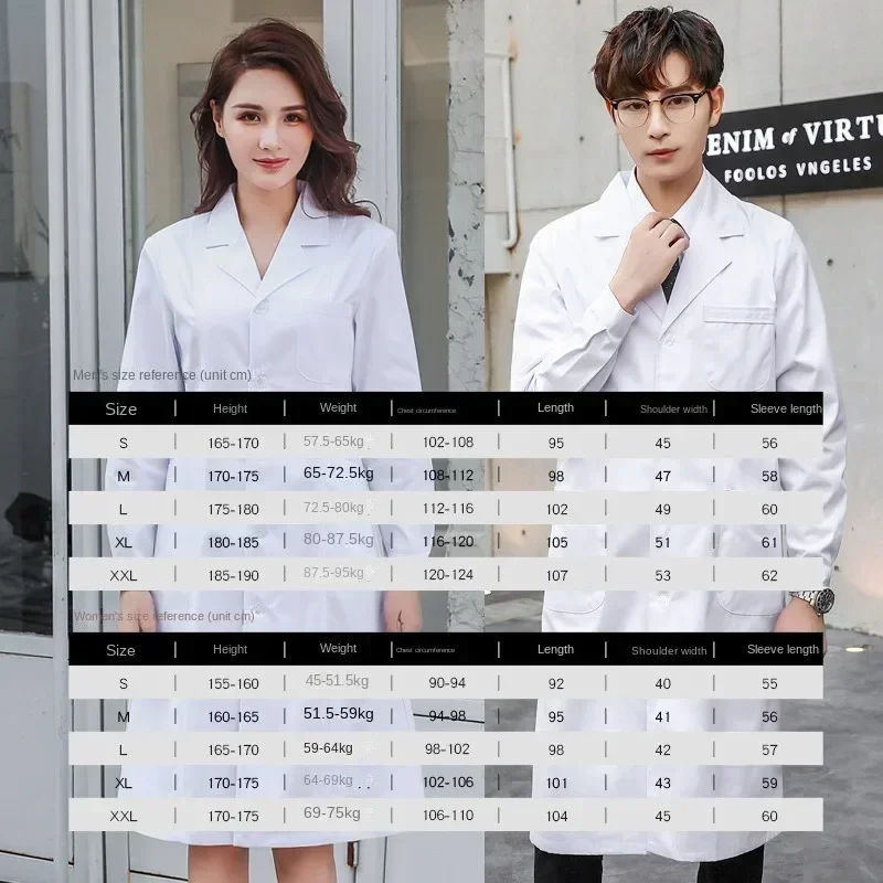Unisex Doctor Lab Coat Set Lon - Medical Lab Coats recensie en prijs