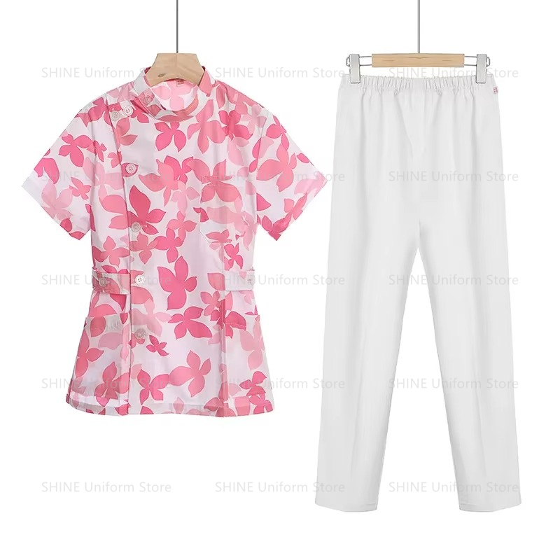 Pink Short Scrubs Set Nurse Do - Medical Lab Coats recensie en prijs