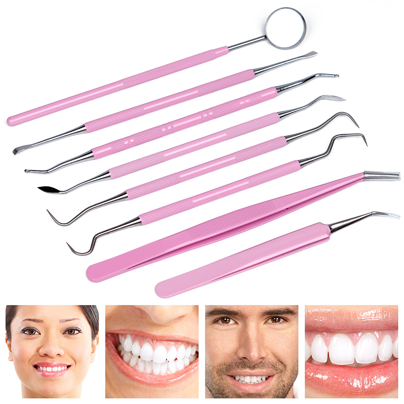 1pc Pink Dental Tweezers Probe - Dental Mirror Probe recensie en prijs