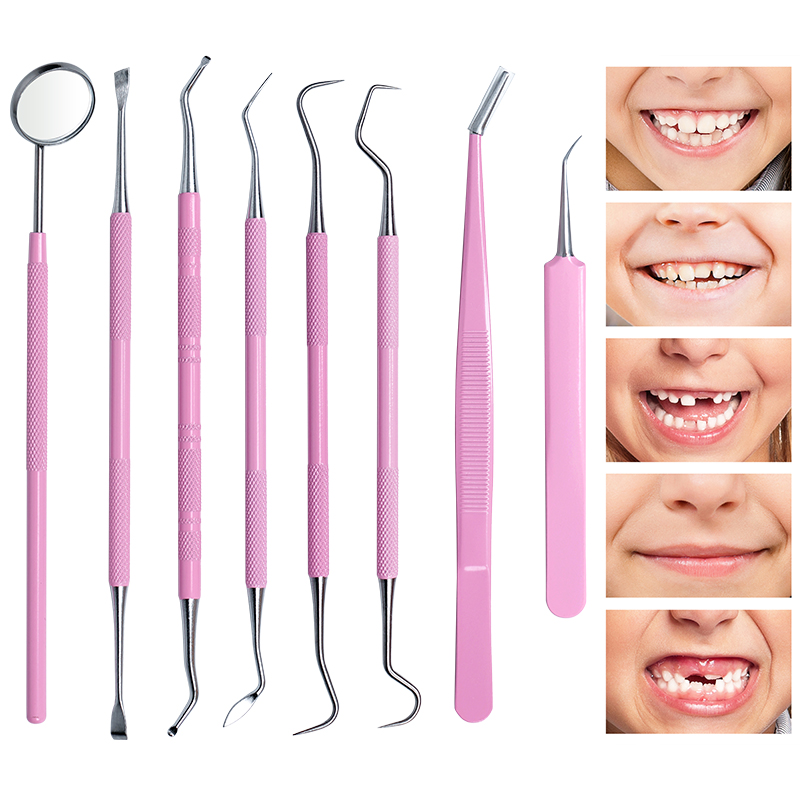 1pc Pink Dental Tweezers Probe - Dental Mirror Probe recensie en prijs
