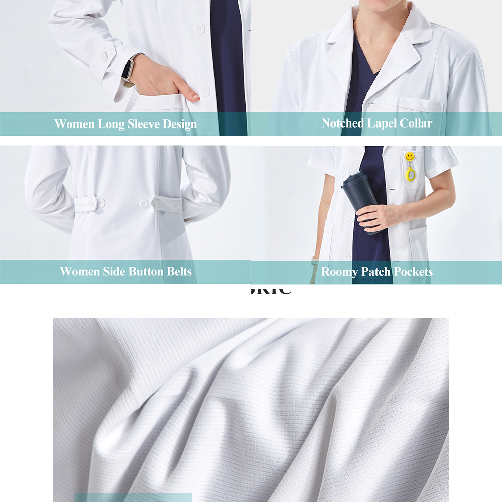 White Lab Coat for Doctor TOOT - Medical Lab Coats recensie en prijs