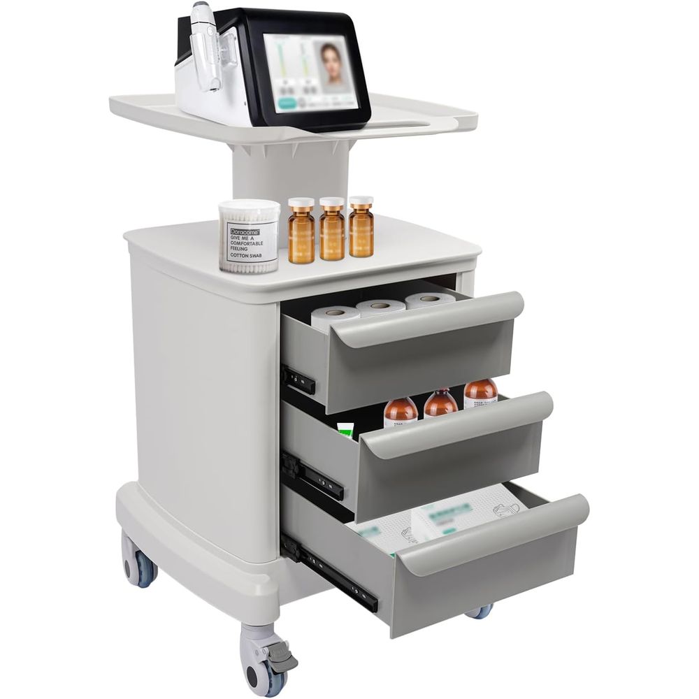 4-Tier Mobile Medical Cart wit - Medical Lab Officer recensie en prijs