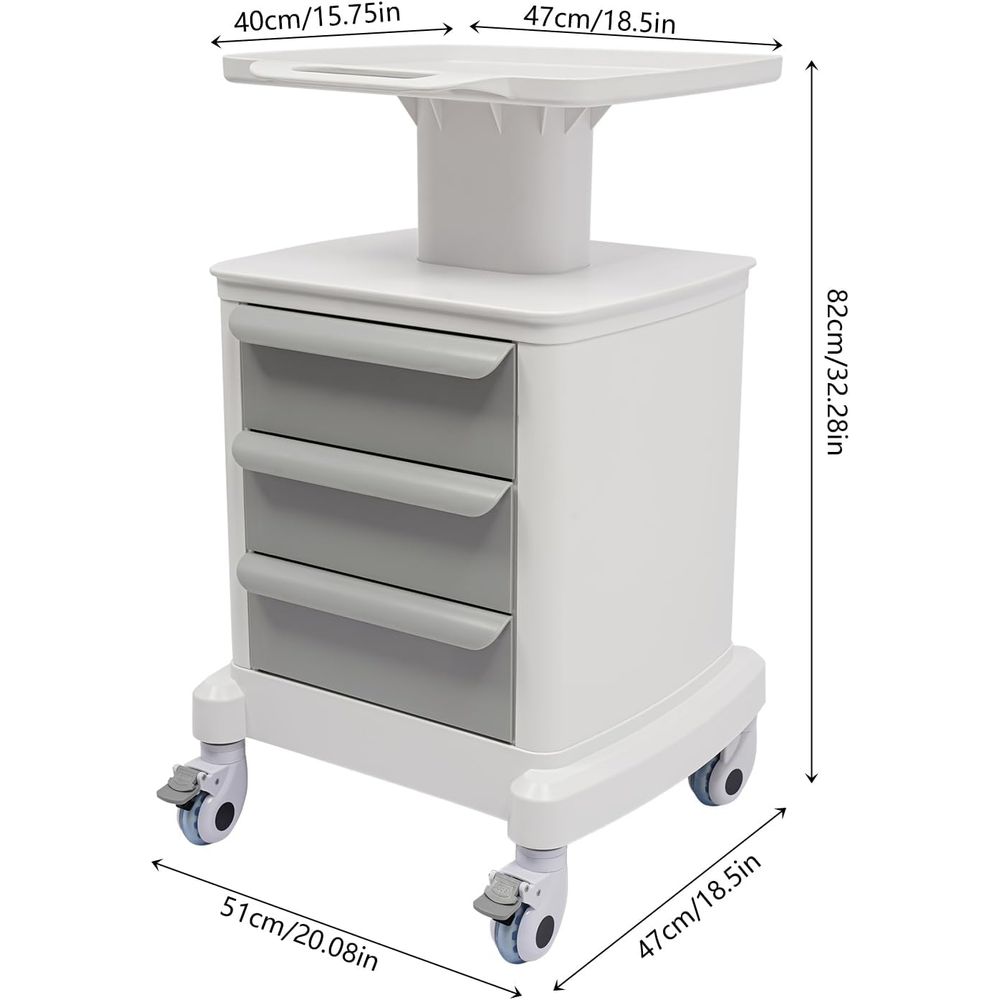 4-Tier Mobile Medical Cart wit - Medical Lab Officer recensie en prijs