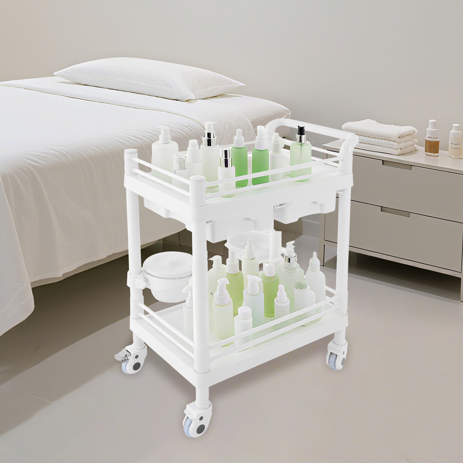 2 Tiers Medical Cart Mobile Tr - Medical Lab Officer recensie en prijs