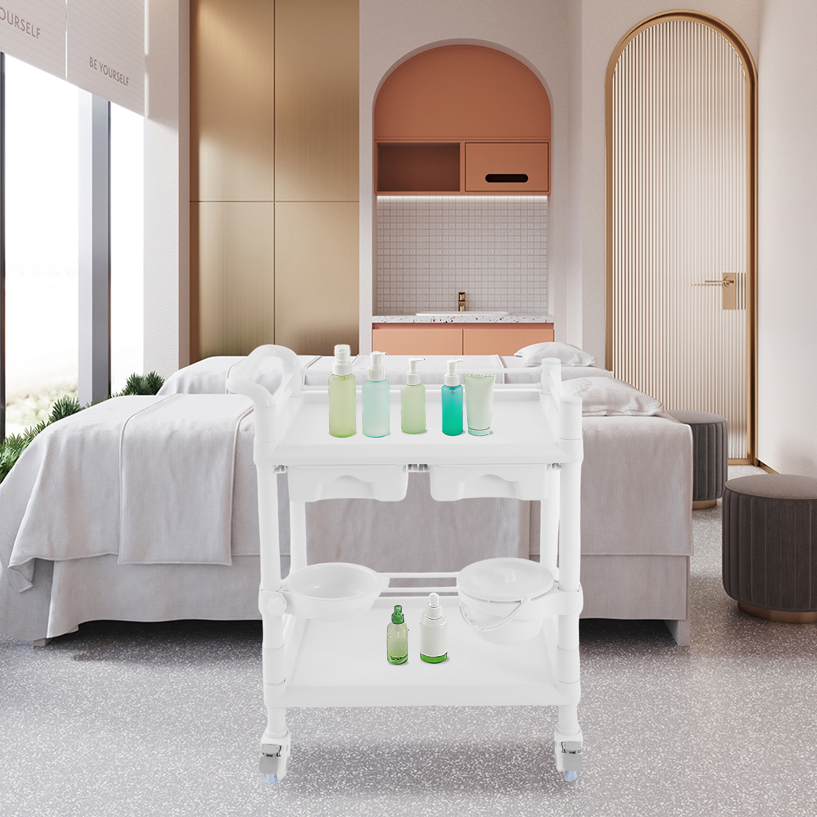 2 Tiers Medical Cart Mobile Tr - Medical Lab Officer recensie en prijs