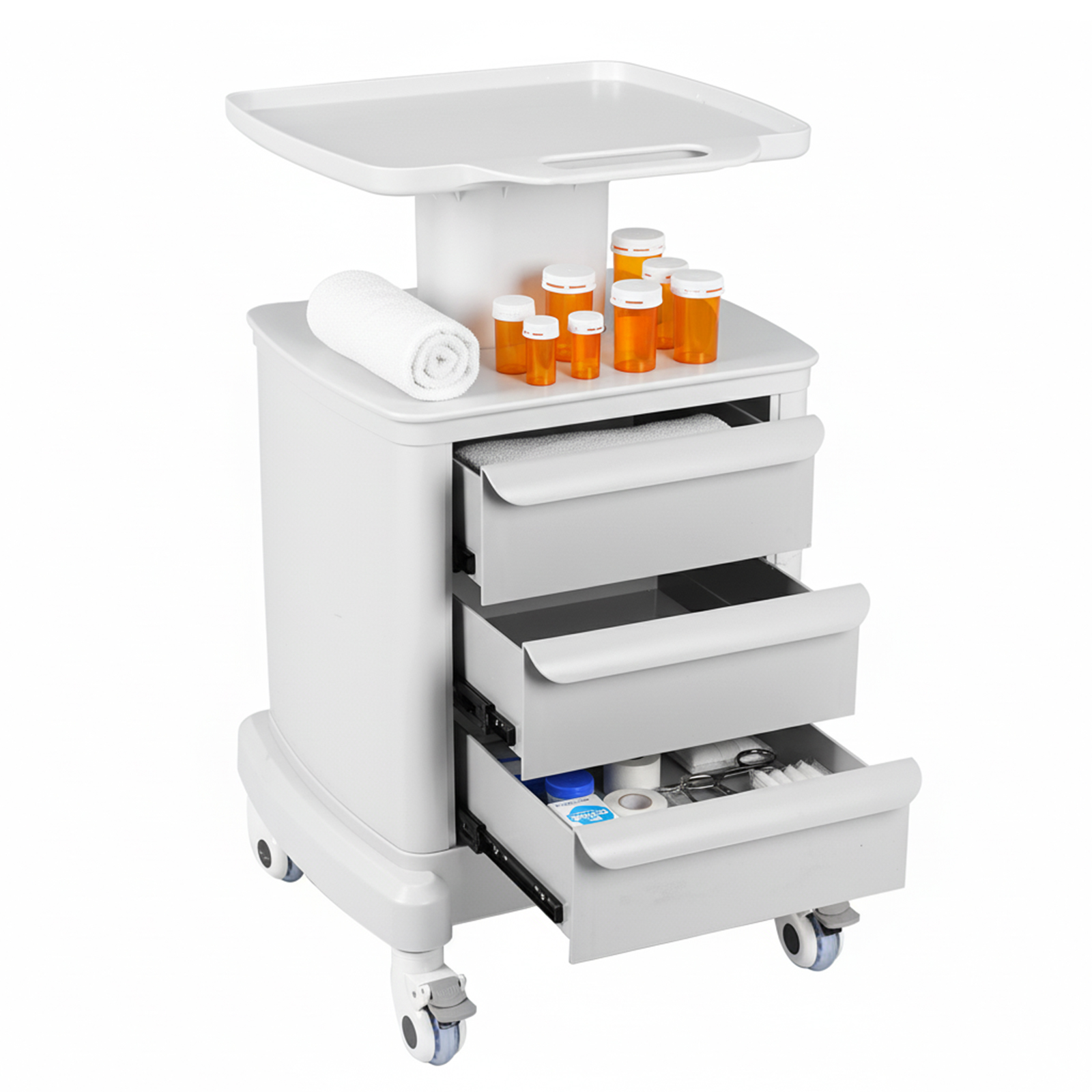 Mobile Medical Cart with 3 Dra - Medical Lab Officer recensie en prijs