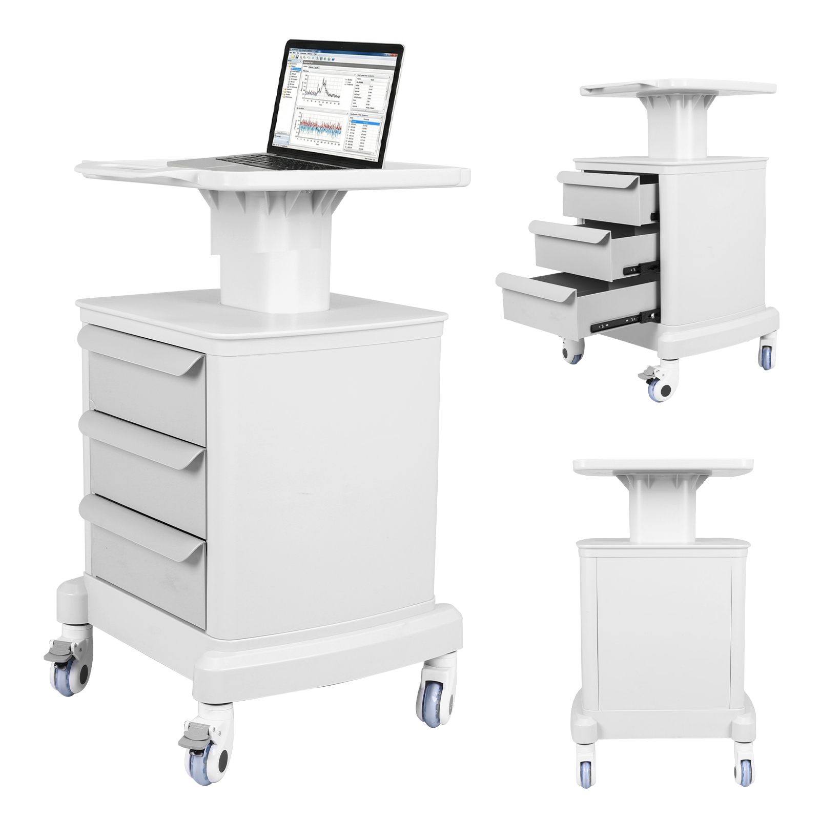 Mobile Medical Cart with 3 Dra - Medical Lab Officer recensie en prijs