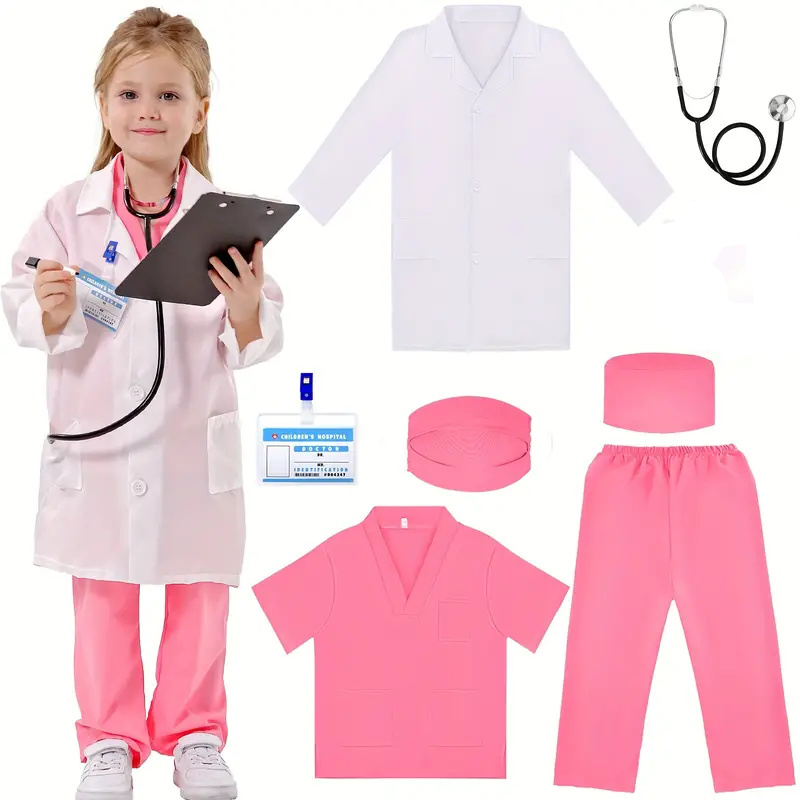 7PCS Kids Doctor Nurse Cosplay - Medical Lab Coats recensie en prijs