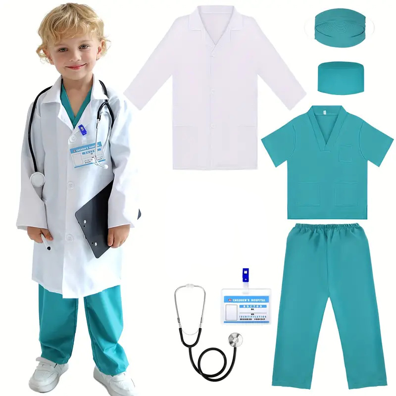 7PCS Kids Doctor Nurse Cosplay - Medical Lab Coats recensie en prijs