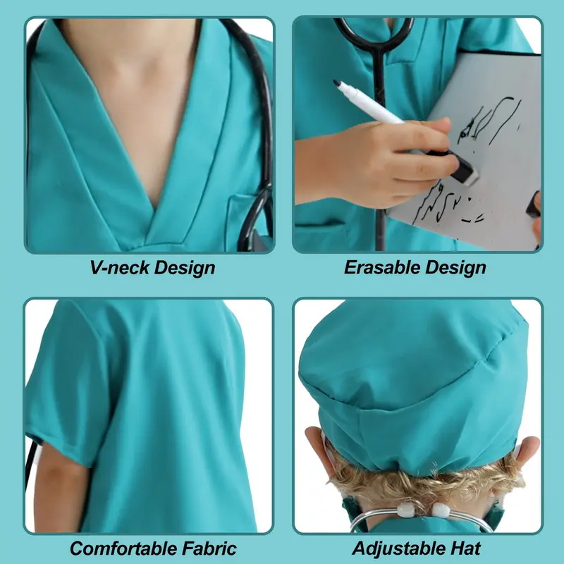7PCS Kids Doctor Nurse Cosplay - Medical Lab Coats recensie en prijs