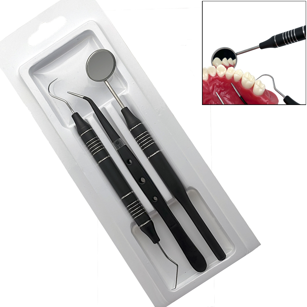 3Pcs/set Dental Mirror kit Mou - Dental Mirror Probe recensie en prijs
