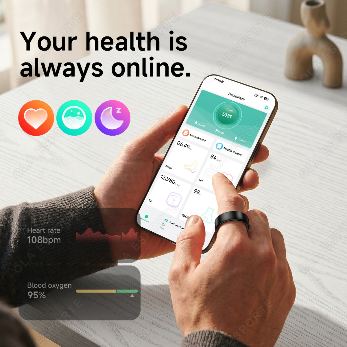 New Smart Ring Men Women, Hear - Blood Pressure Monitor recensie en prijs