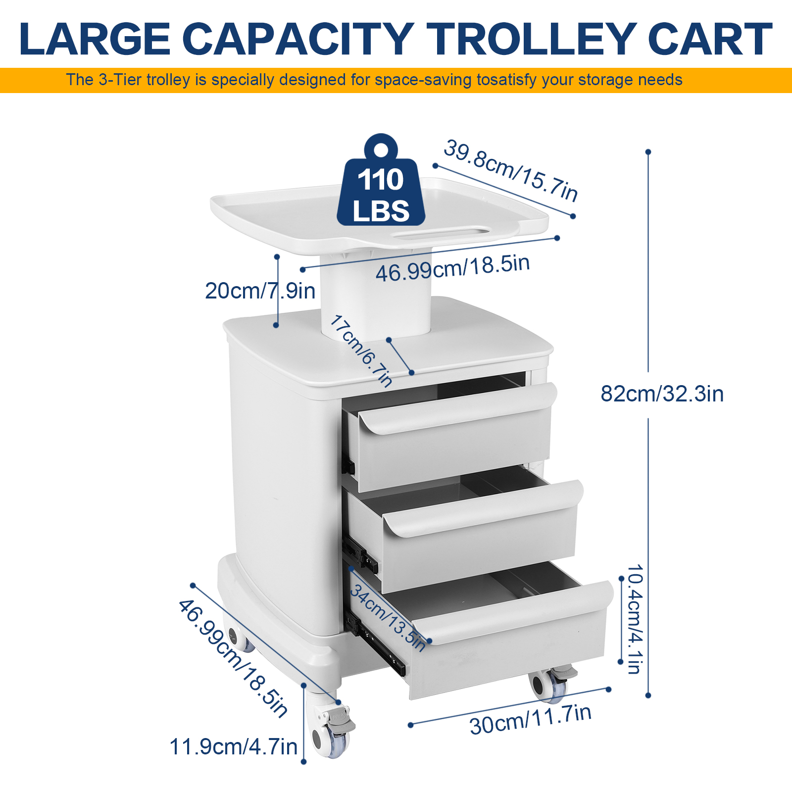 Beauty Storage Utility Cart wi - Medical Lab Officer recensie en prijs