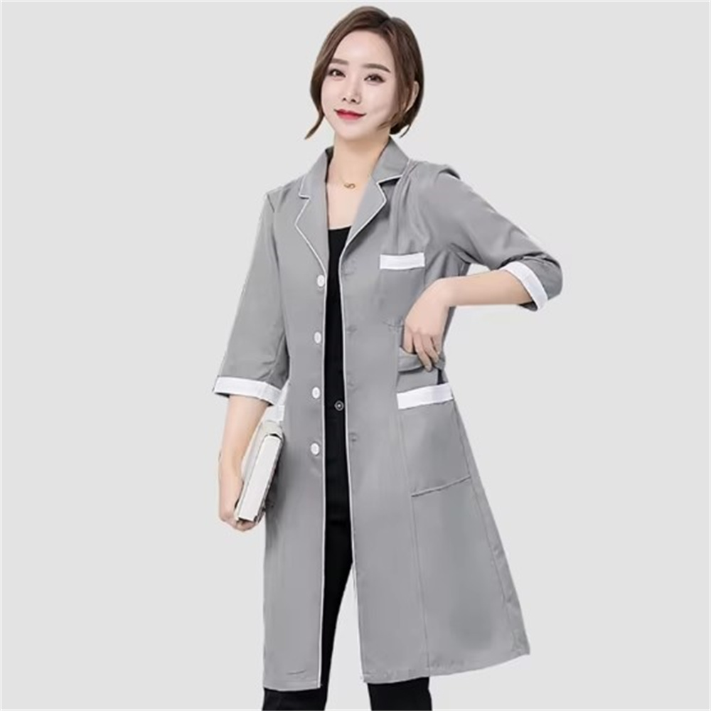High grade gray solid color sl - Medical Lab Coats recensie en prijs