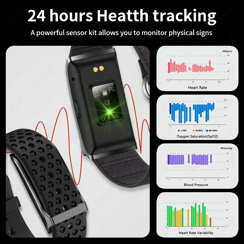 LIGE 100+ Sport Fitness Tracke - Blood Pressure Monitor recensie en prijs