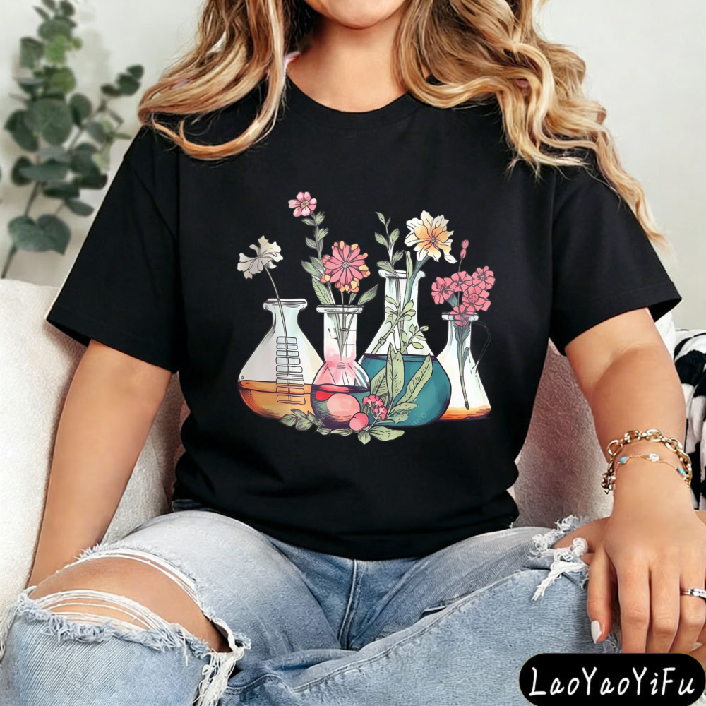 Floral Beakers Chemistry Lab S - Medical Lab Officer recensie en prijs