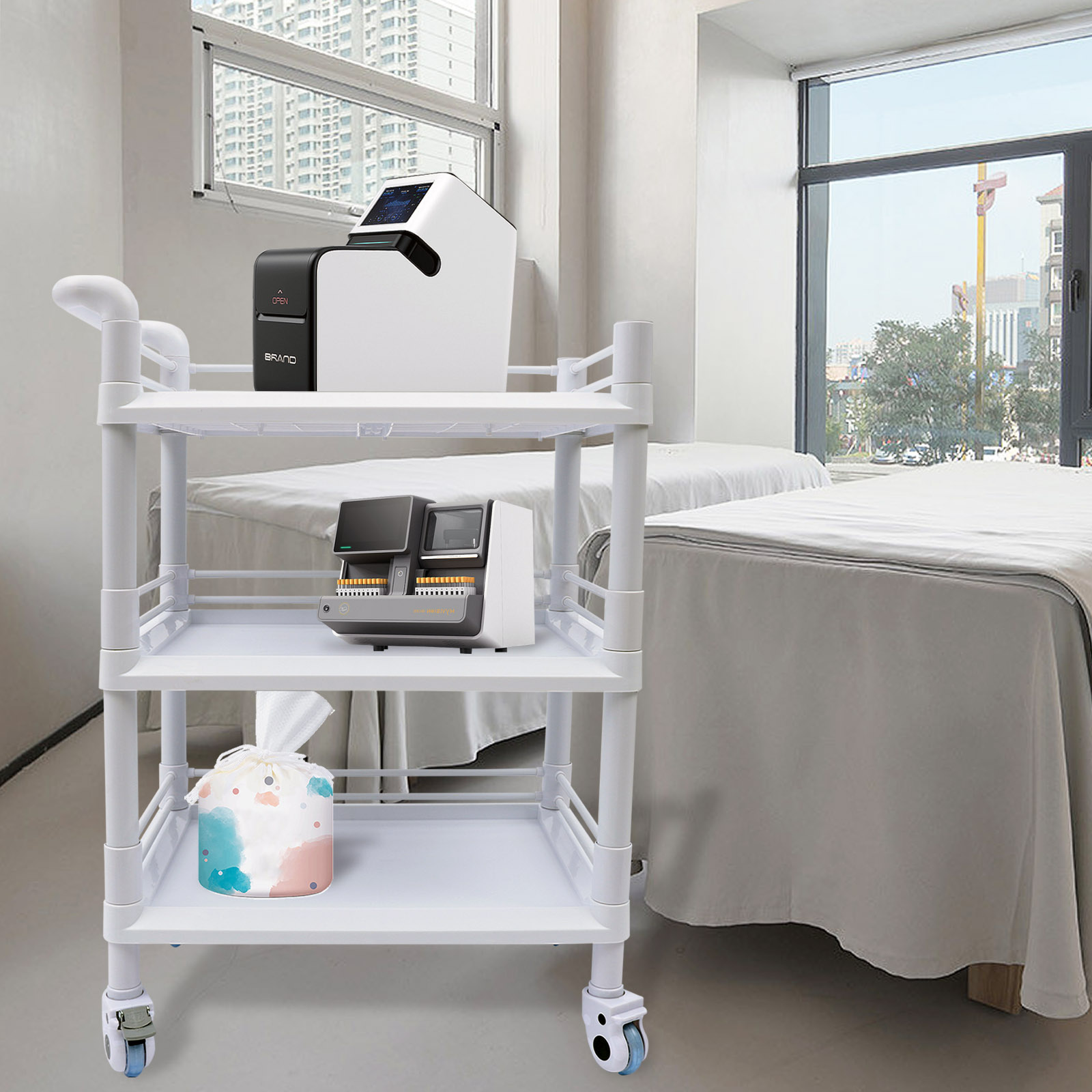 3 Tier Rolling Cart Medical Ca - Medical Lab Officer recensie en prijs